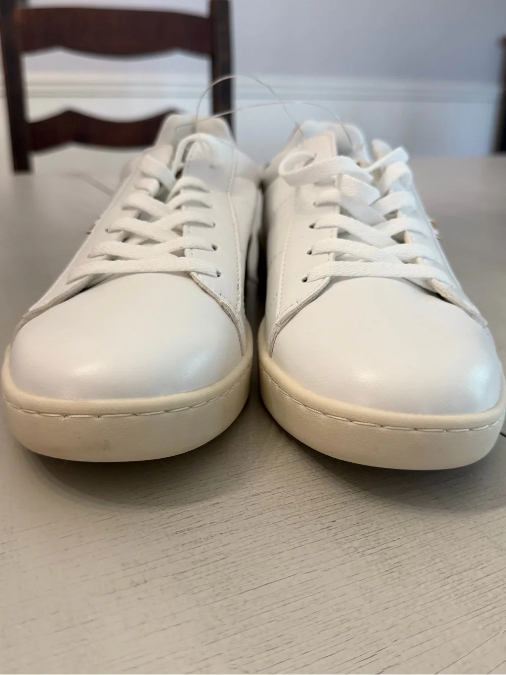 The Original Ben Sherman Men’s Hampton Low Court White & Tan Shoes Sz 9 NWOT